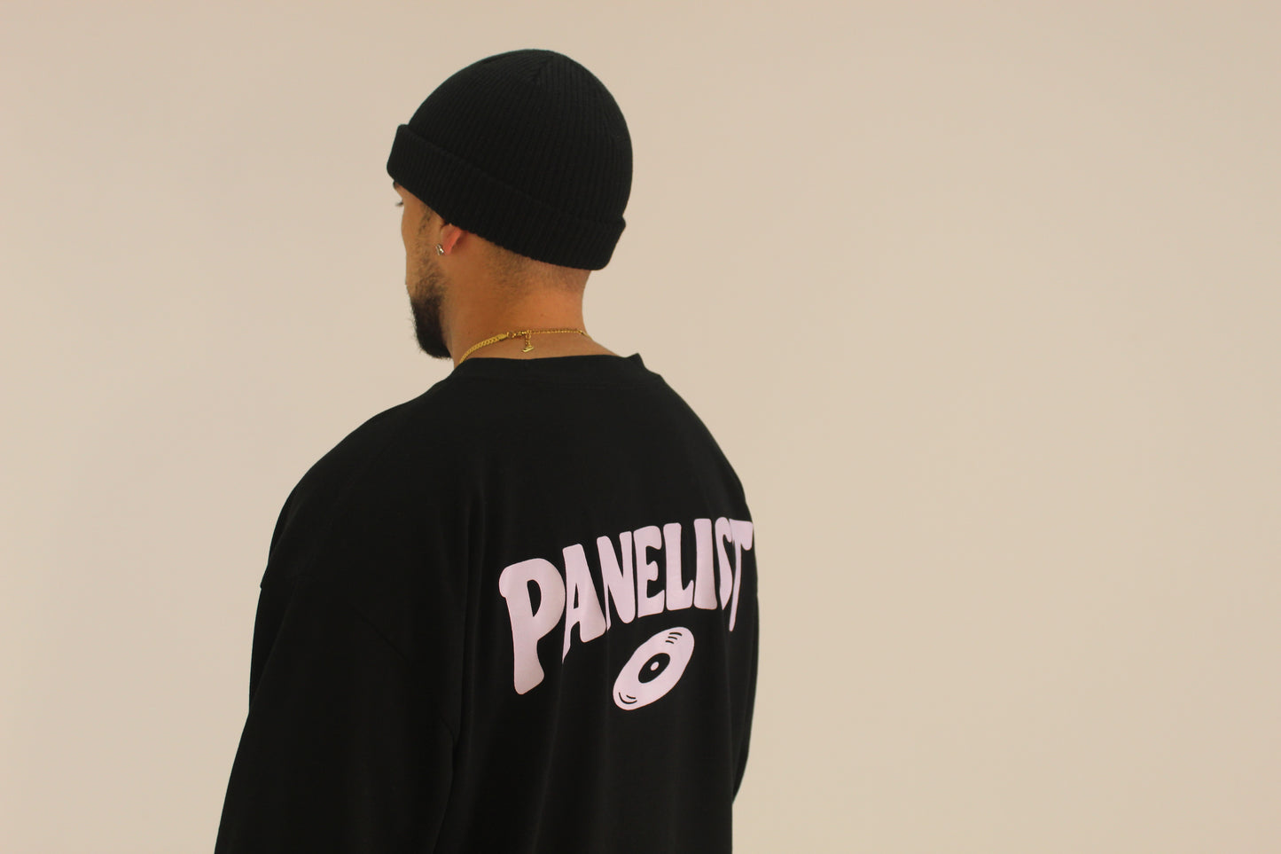 Vinyl Logo Oversized Long Sleeve Tee