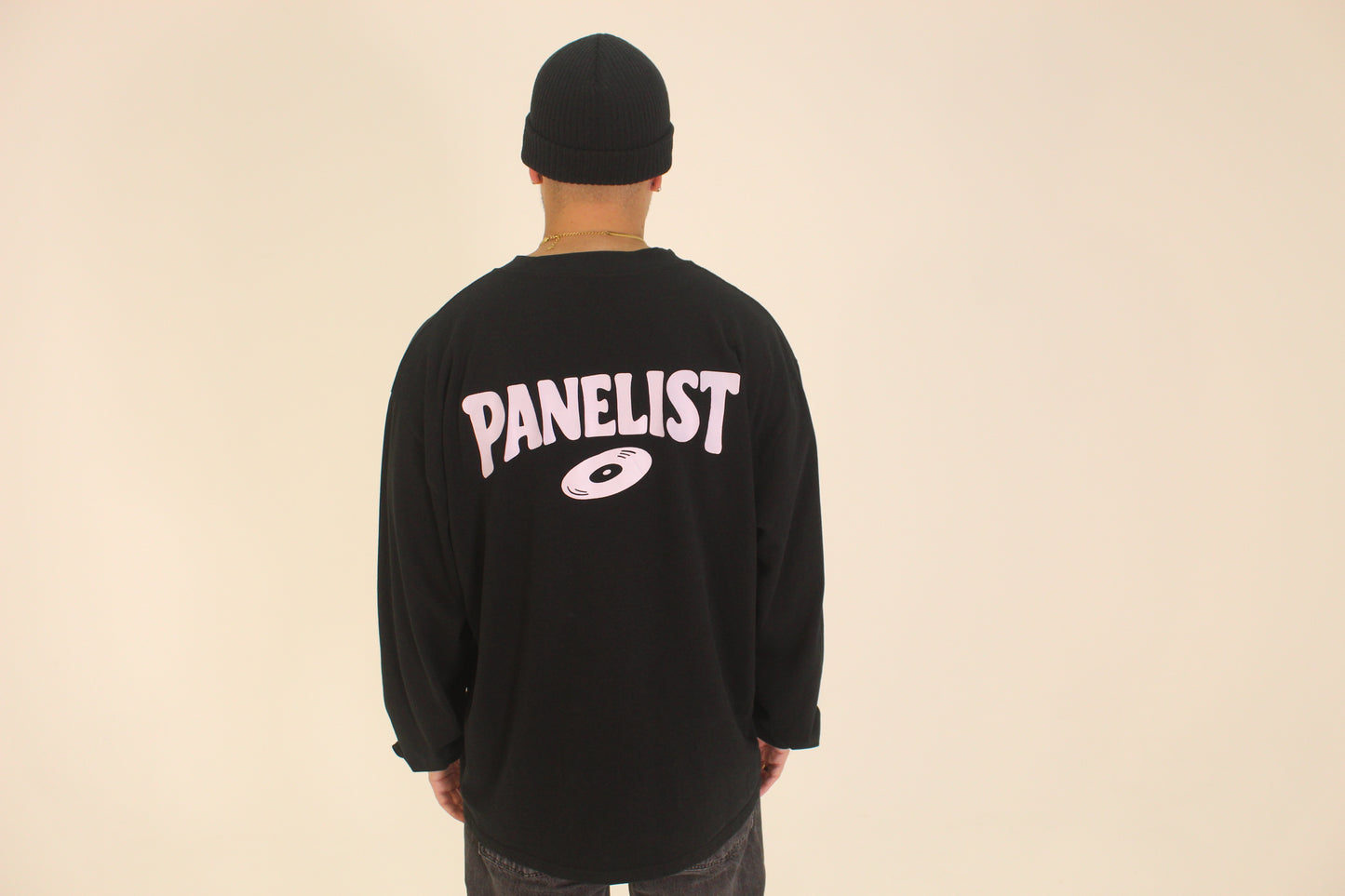 Vinyl Logo Oversized Long Sleeve Tee