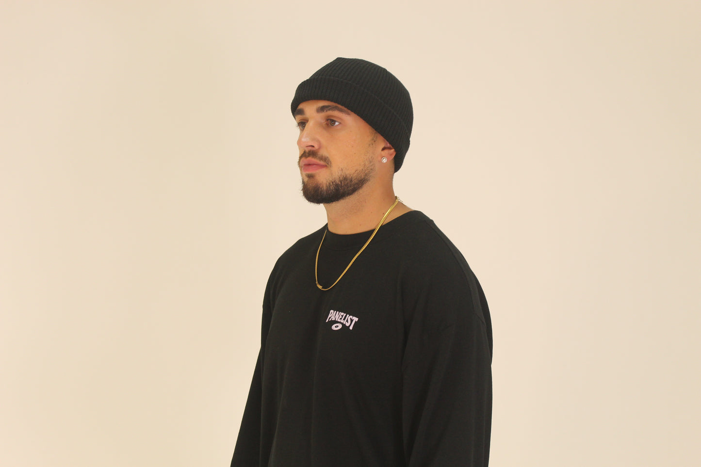 Vinyl Logo Oversized Long Sleeve Tee