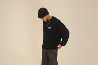 Vinyl Logo Oversized Long Sleeve Tee