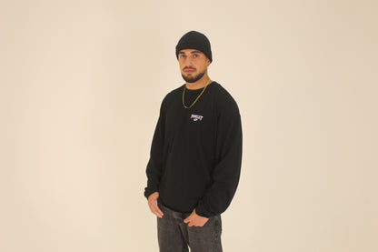 Vinyl Logo Oversized Long Sleeve Tee